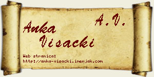 Anka Višacki vizit kartica